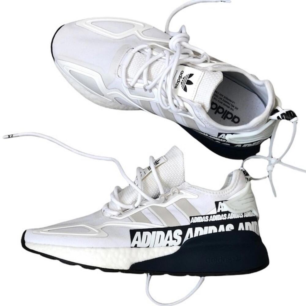 New w/ box Adidas ZX 2K Boost white Men's 7 EU 40 Women's 9‎